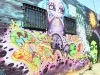 Timoi and the L.A. Graffiti Girls in her piece